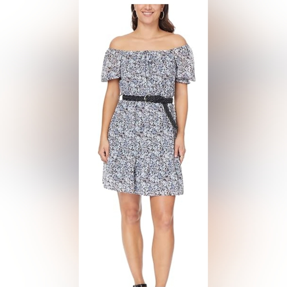 Wallflower NWOT XXL Floral Off-Shoulder Dress